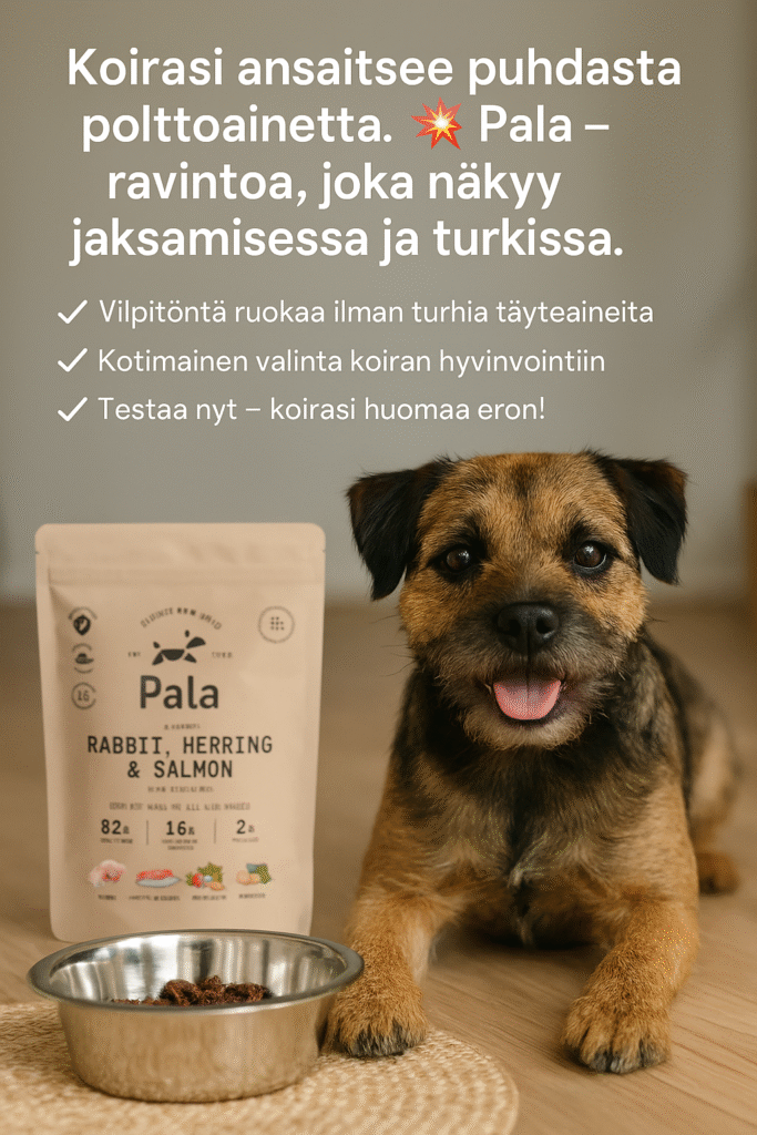 Palan täysravinto on raakaruokaa, jota ei tarvitse pakastaa, sulattaa tai liottaa vedessä.